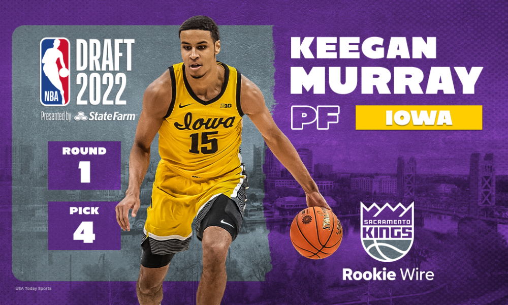 2022 NBA Draft Sacramento Kings Select Keegan Murray From Iowa