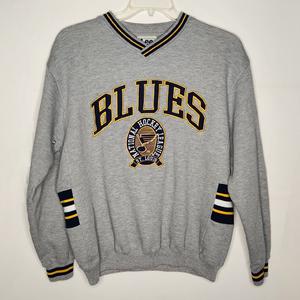 St. Louis Blues Fanatics Branded Wave Off Vintage Crew Sweatshirt - Sports  Grey - Mens