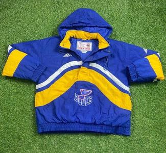 Vintage NHL St Louis Blues Leather Jacket Coat Hockey Size XL