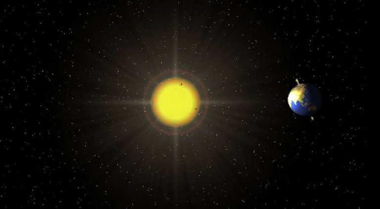 تدور الأرض حول محورها