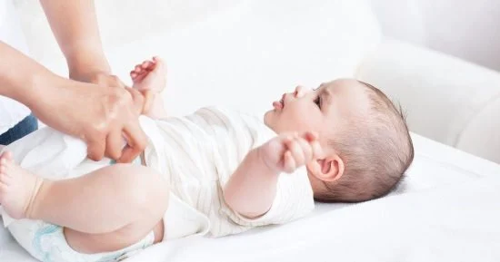 Baby's dirty diaper