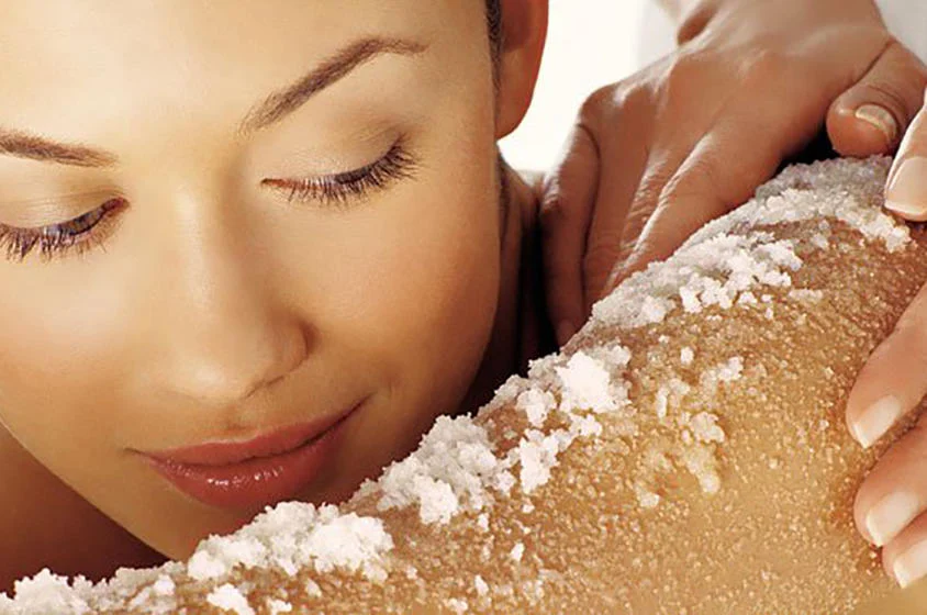 Body exfoliating mixture