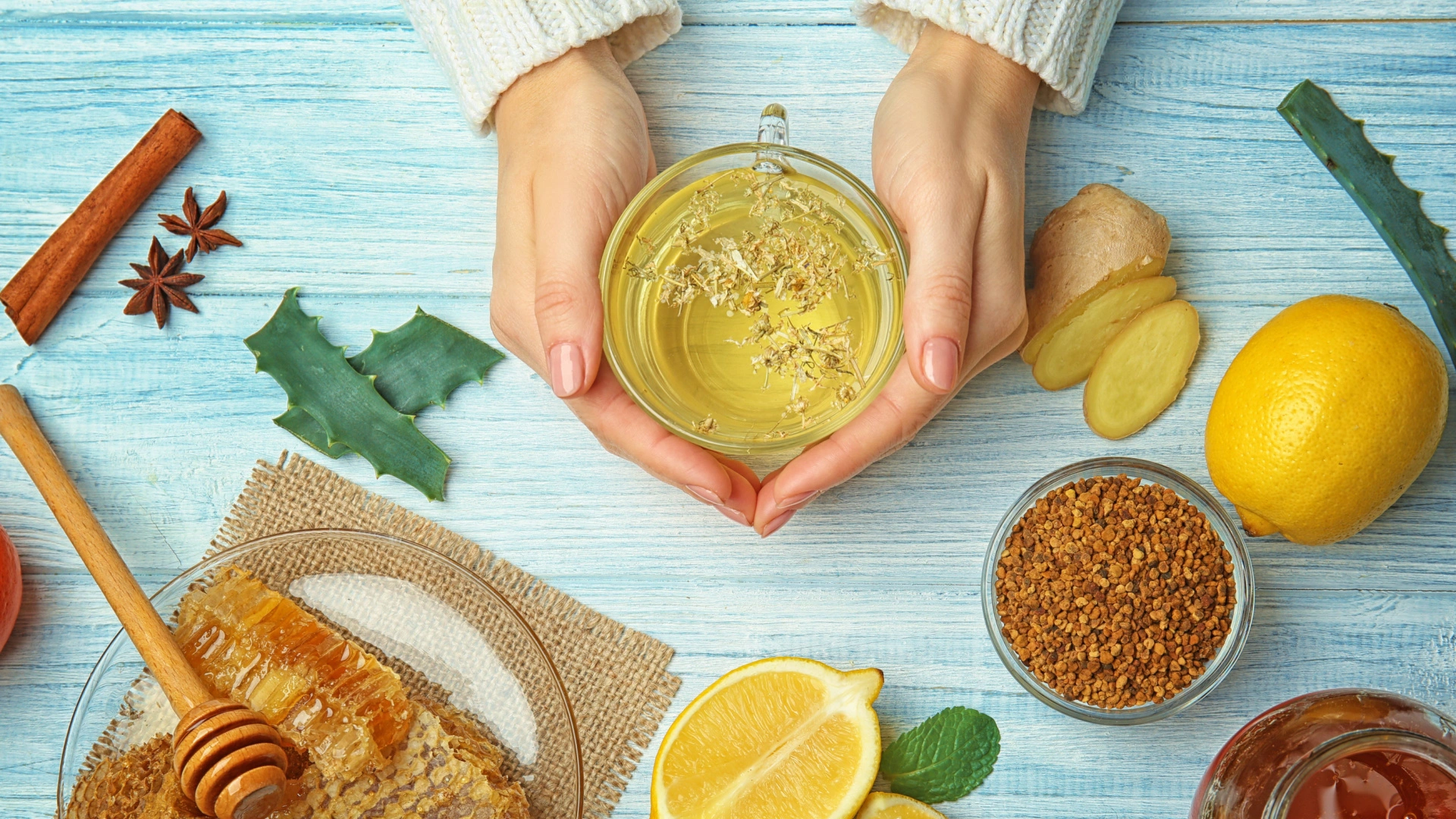 أعشاب تنزل الدورة المتجمدة