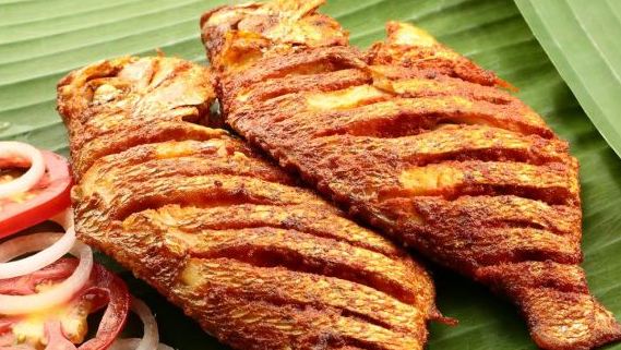 Fried fish in a dream