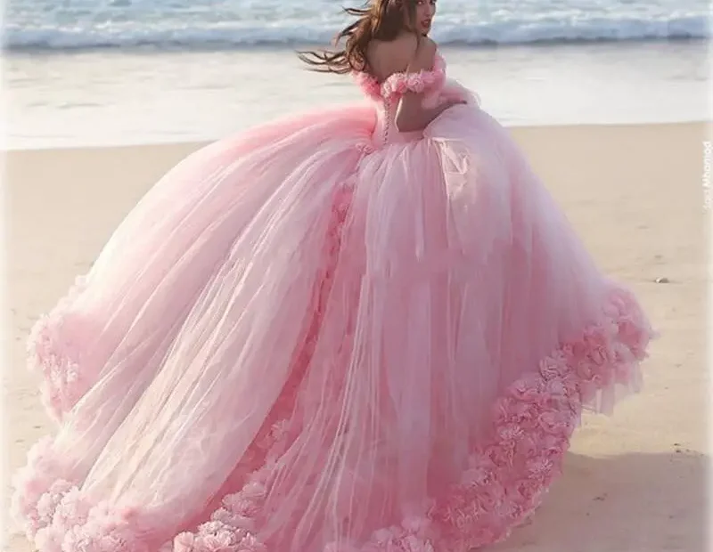 The pink dress